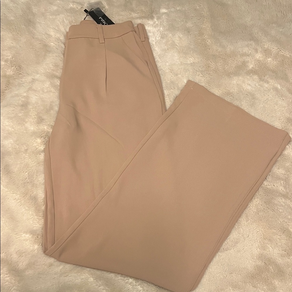 Chic Tan Women's Trousers